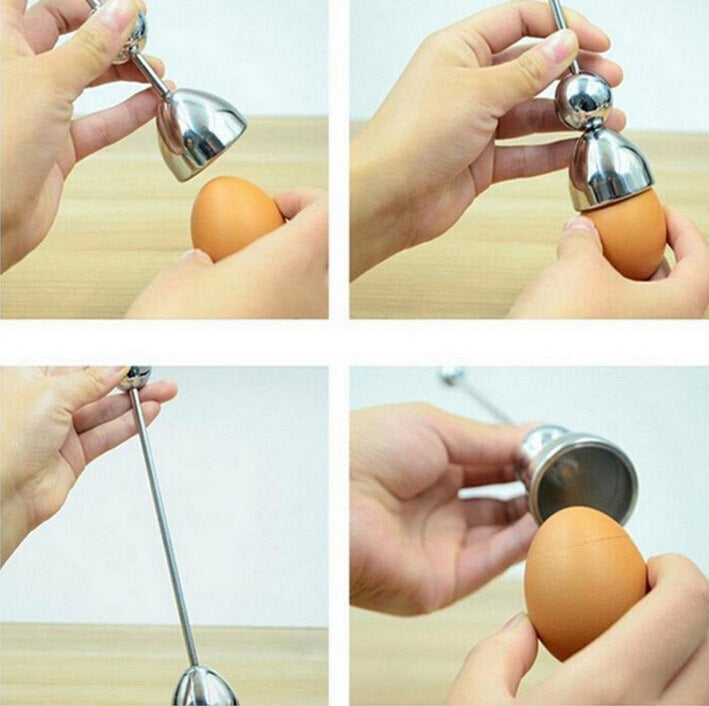Stainless steel French egg opener and egg tools