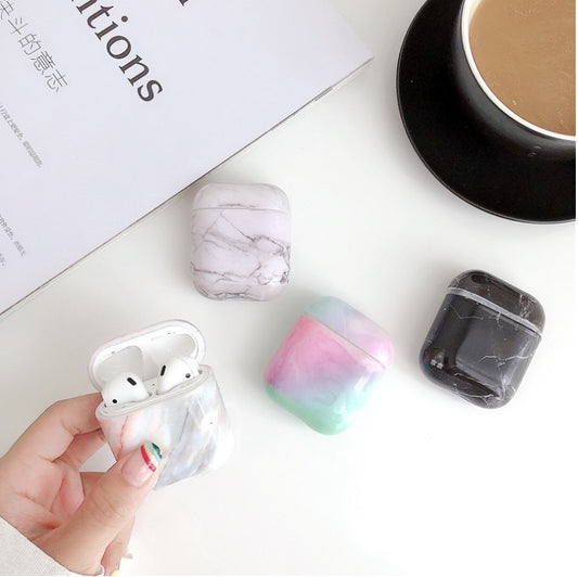 Apple White Marble Case for Airpods Earphone Case