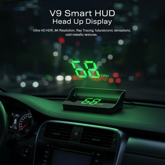 Auto Electronics Projector Display White Green Car Light Digital HUD