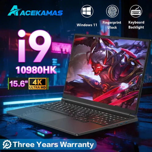 15.6" Gaming Laptop intel Core i9 10980HK with Fingerprint Computer