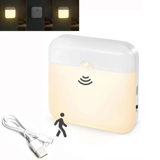 Motion Sensor Night Light Stick-On LED Closet Light Auto On Off Wall Light