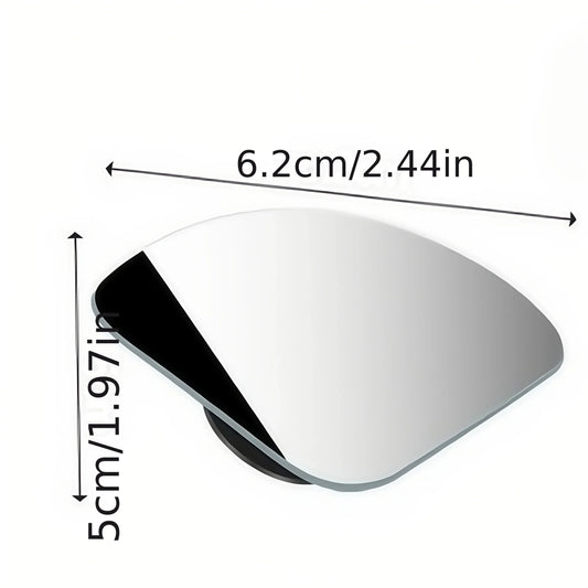 360° 2pcs Universal Fit Glass Car Wide-angle Blind Spot Rearview Mirror