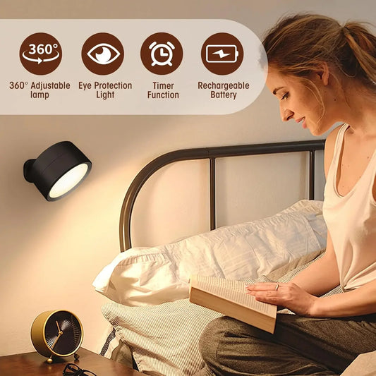 LED Wall Mounted Lights with Remote Wireless Magnetic Wall Sconces 3 Color