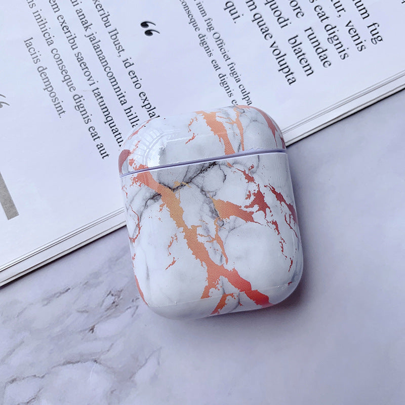 Apple White Marble Case for Airpods Earphone Case
