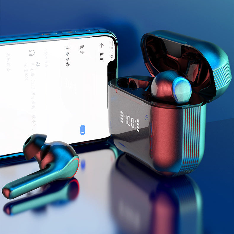 Touch Control Bluetooth Sports Music Stereo Digital Display in-ear Earbuds