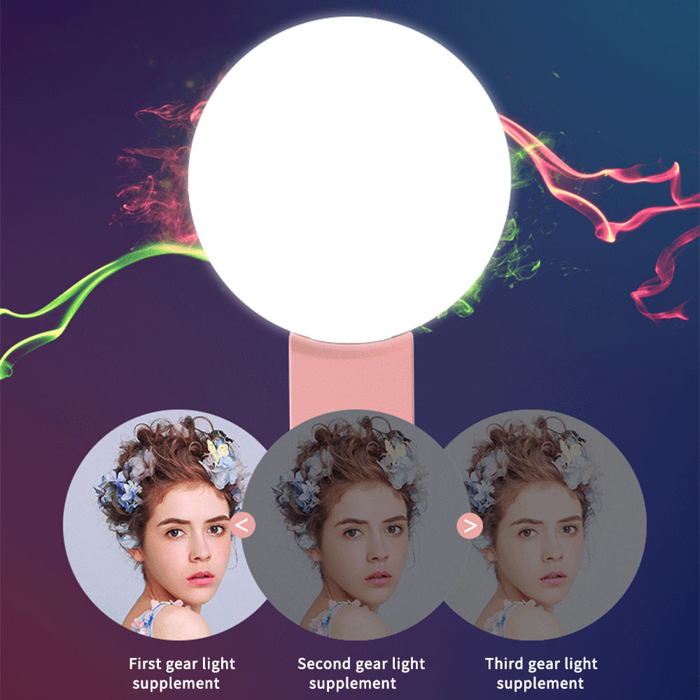 Selfie Round Live Clip External LED mini Small Q Mobile Phone Selfie Fill Light