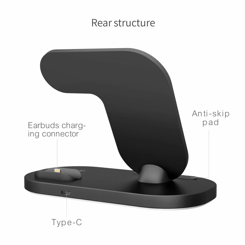 Station De Chargeur Sans Fil Rapide and Pour iPhone Airpods Pro Watch
