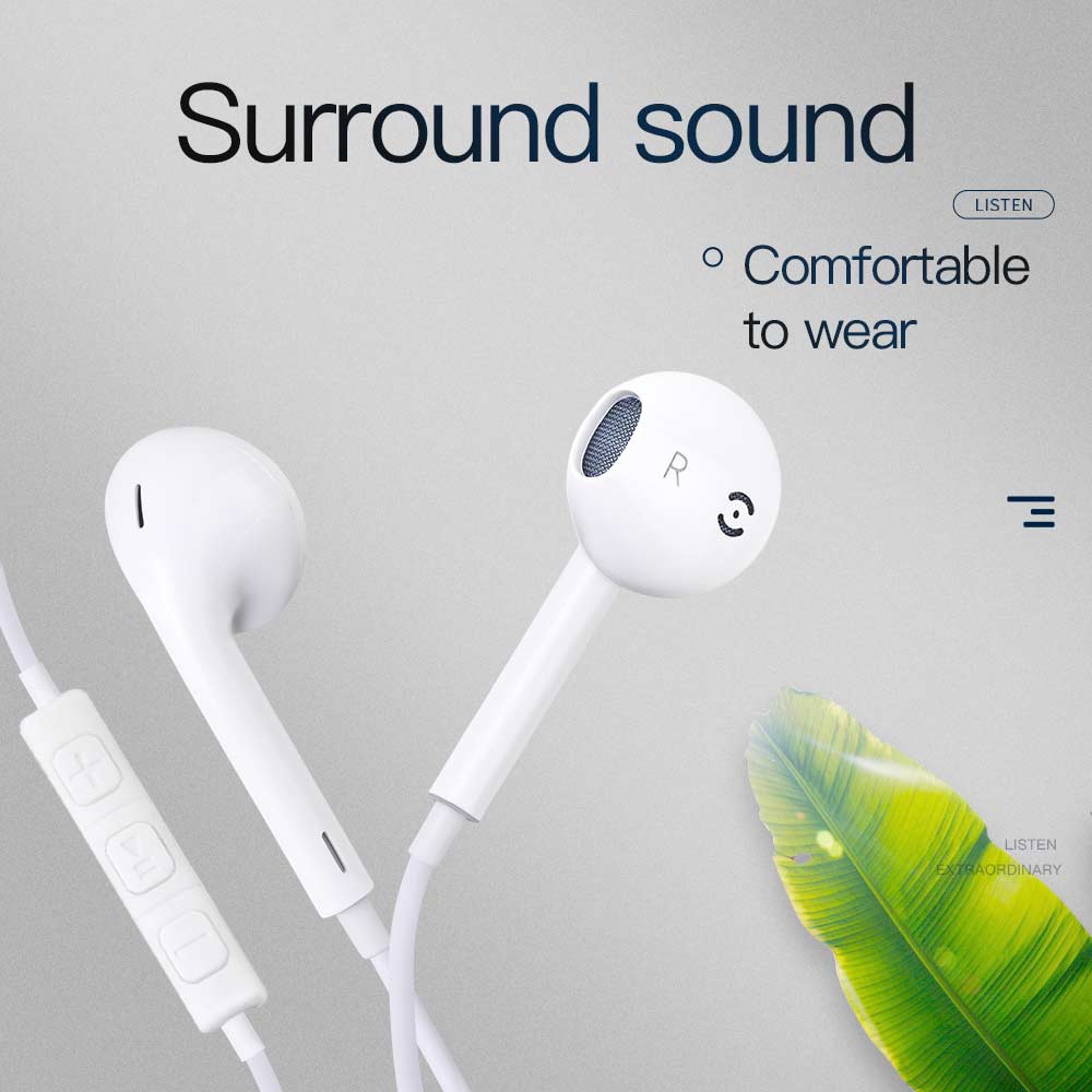 Wired earbuds voice headset and Earphone
