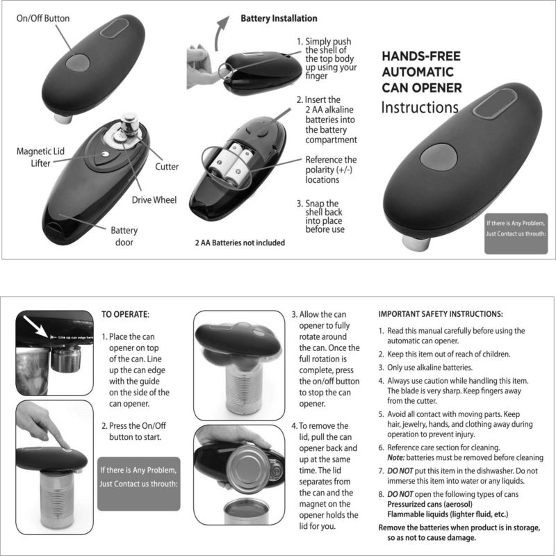 One Touch Portable Kitchen Hand Free Bottle Opening Opener Tools