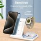 15W 3 In 1 LED Foldable Fast Wireless Charger Stand