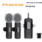 Wireless Collar Clip Microphone Three-in-one Three Connector Mini Microphone 35 Hole
