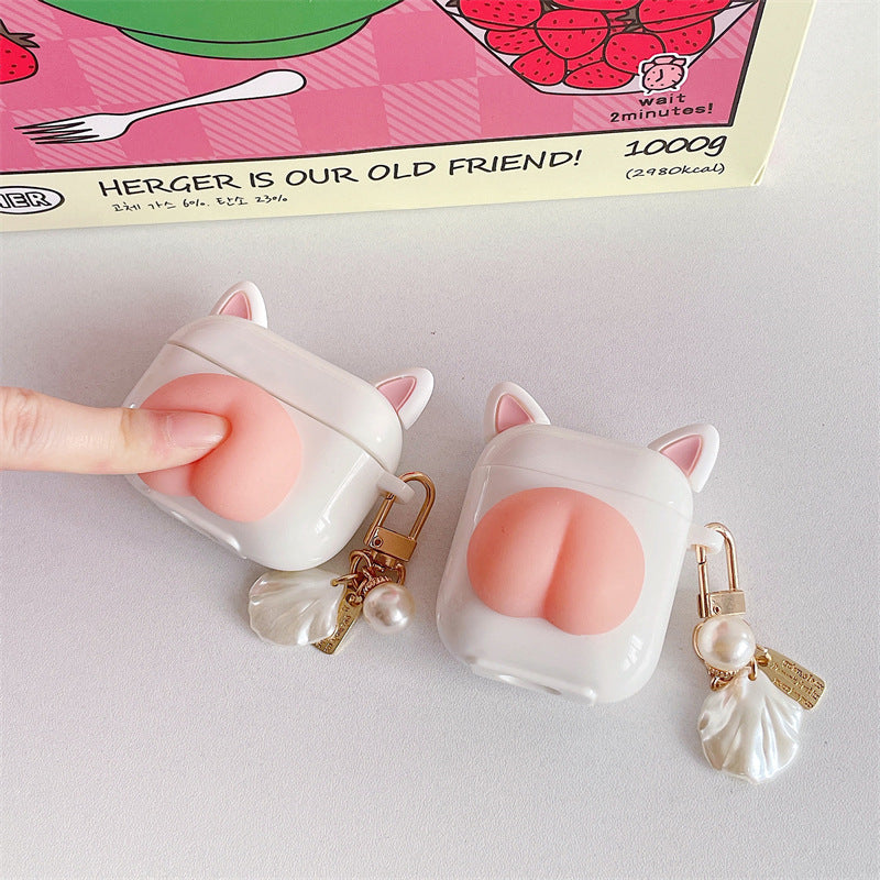 Apple Kawaii Press Butt Stress Relieve Airpods Case