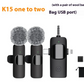 Wireless Collar Clip Microphone Three-in-one Three Connector Mini Microphone 35 Hole