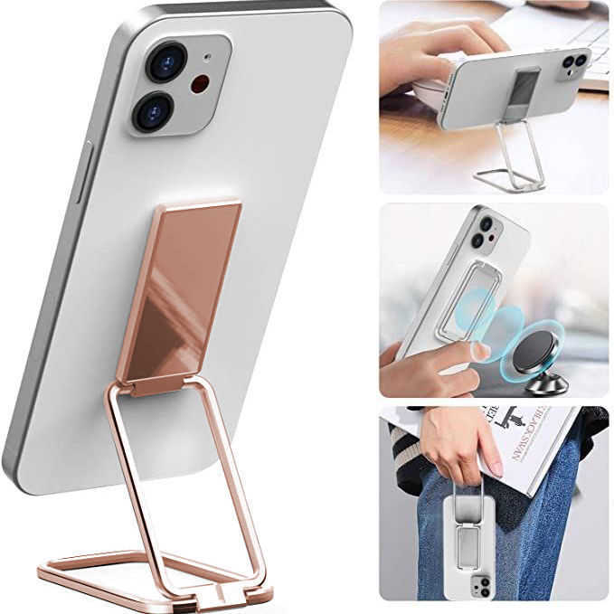 Mobile Phone Holder Ring Buckle Retractable Desktop Cell Phone Stand