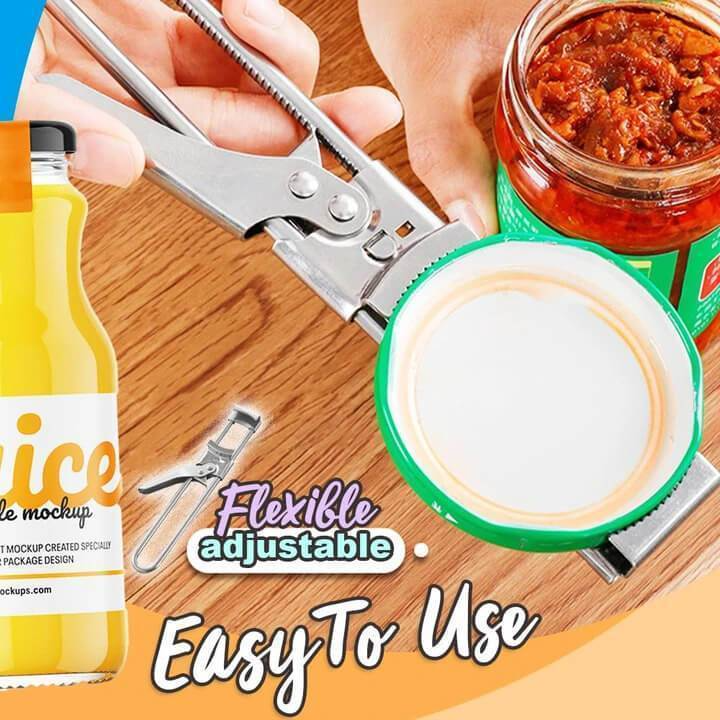 Multifunctional Adjustable Stainless Steel Bottle Can Opener and Kitchen Tools