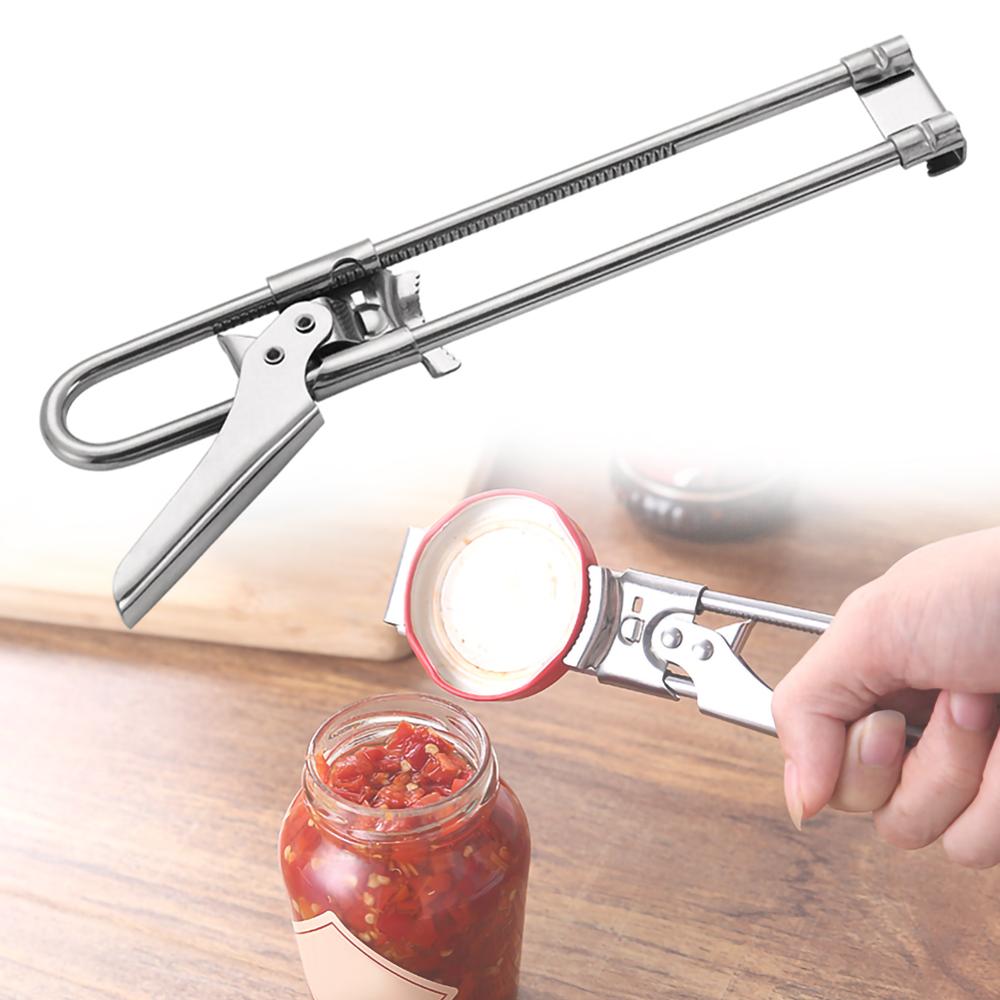 Multifunctional Adjustable Stainless Steel Bottle Can Opener and Kitchen Tools