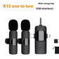 Wireless Collar Clip Microphone Three-in-one Three Connector Mini Microphone 35 Hole