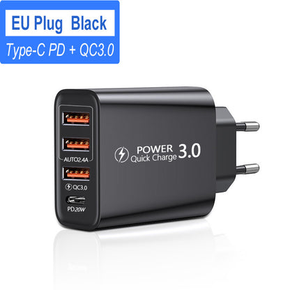 U.S. And European 3USB Mobile Phone Adapter and Fast Charger Adapter