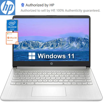 HP Newest 14" Business Laptop, Intel Celeron N4120 Laptop