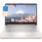 HP Newest 14" Business Laptop, Intel Celeron N4120 Rose Gold