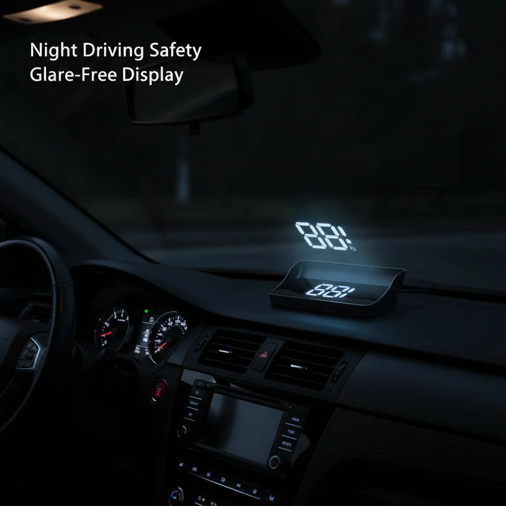 Auto Electronics Projector Display White Green Car Light Digital HUD