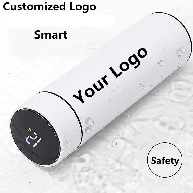 Vacuum Water Stainless Steel Bottle Smart Display Temperature 500ML Safety