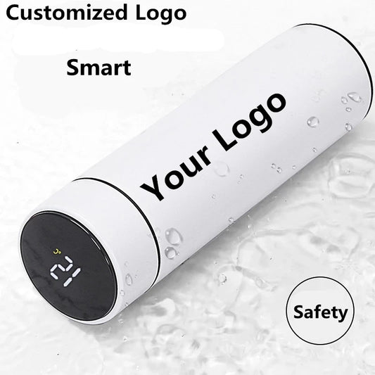 Vacuum Water Stainless Steel Bottle Smart Display Temperature 500ML Safety