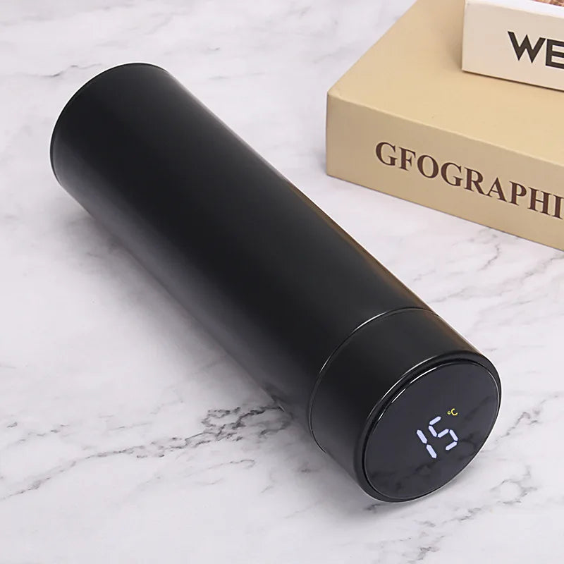 Vacuum Water Stainless Steel Bottle Smart Display Temperature 500ML Safety