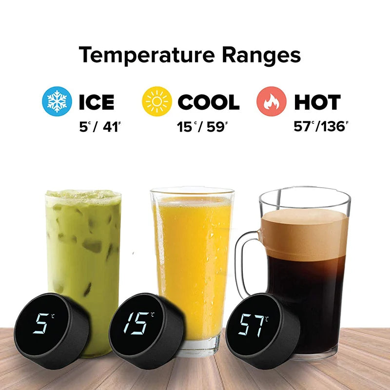 Stainless Steel Smart Water Drink Hot & Cold Bottle LCD Temperature Display