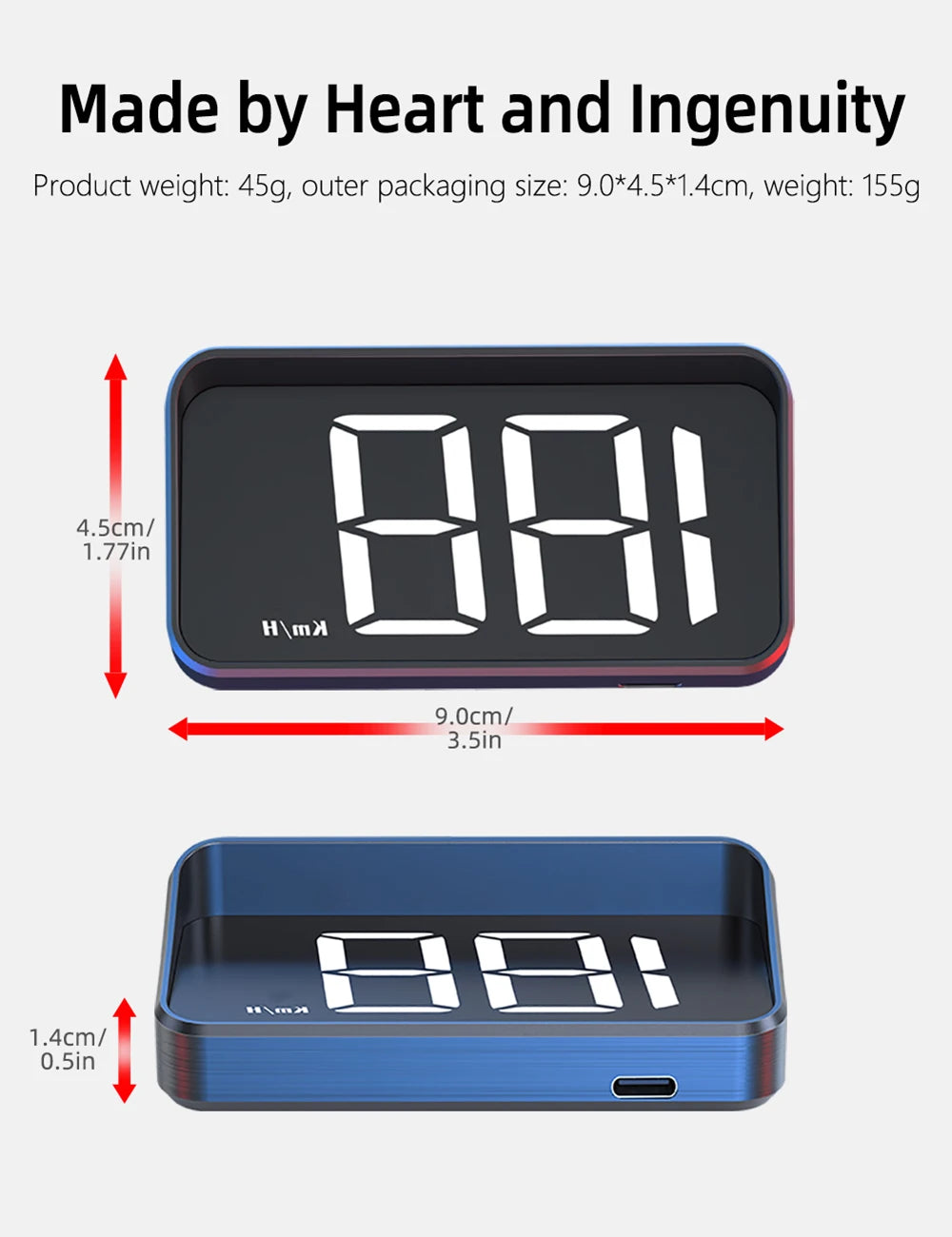 HD Car Head up Display M2 GPS Speedometer Windshield Auto Electronics Projector