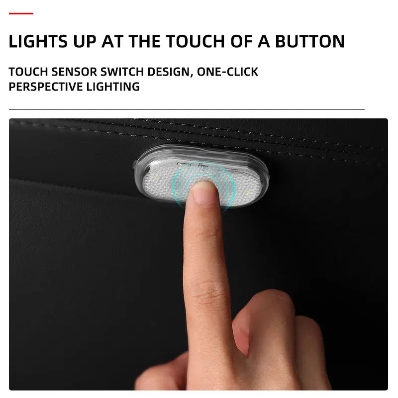 LED Touch Light Mini Wireless Car Interior Lighting Auto Roof Ceiling Reading Lamp