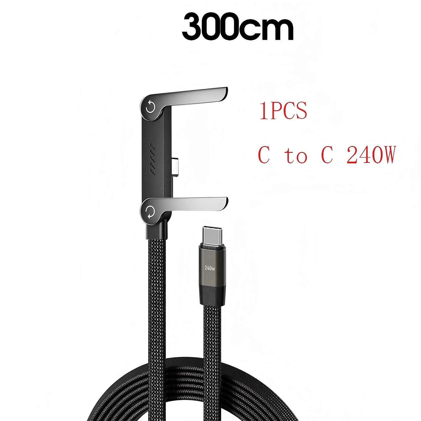 Foldable Bracket Data Cable 2-in-1 Data Wire Phone Tablet Stand Type-C