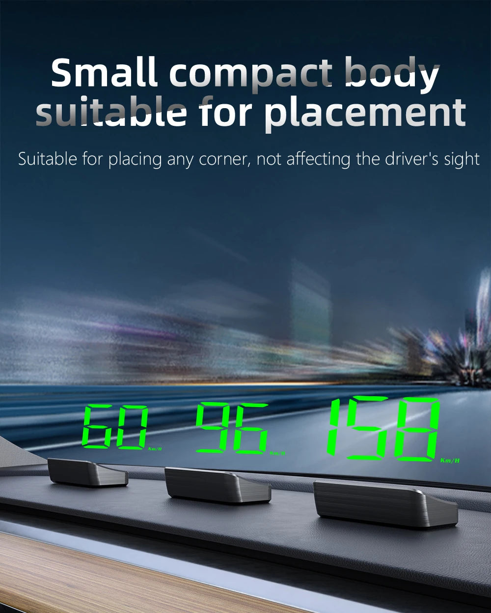 HD Car Head up Display M2 GPS Speedometer Windshield Auto Electronics Projector