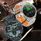 Waterproof GPS Compass Flashlight 1.7" AMOLED HD Call Sports Smart Watch