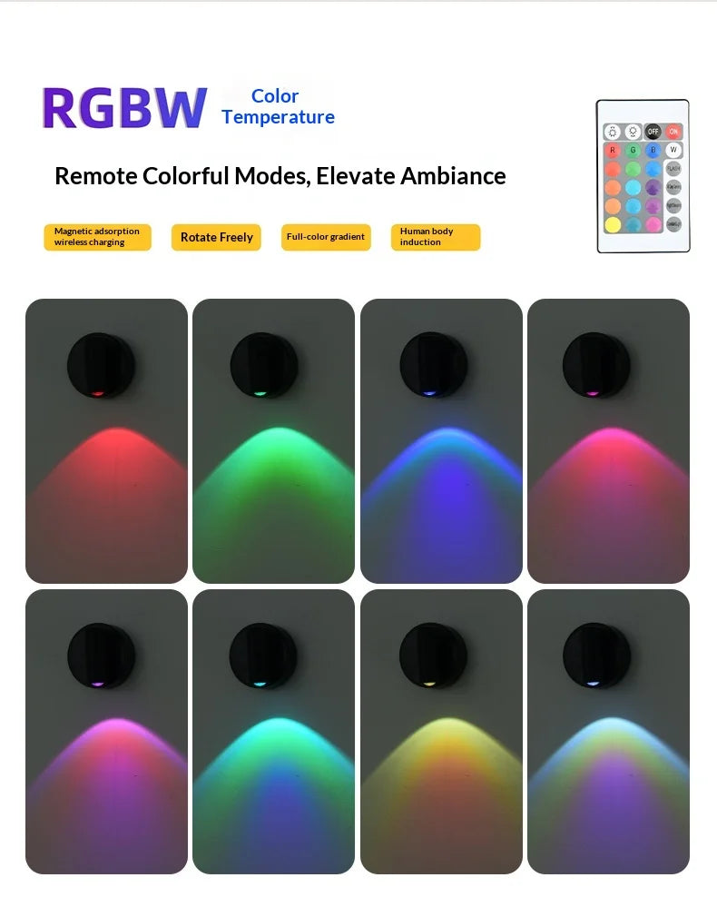 Magnetic Base USB Rechargeable LED Cordless Wall Light