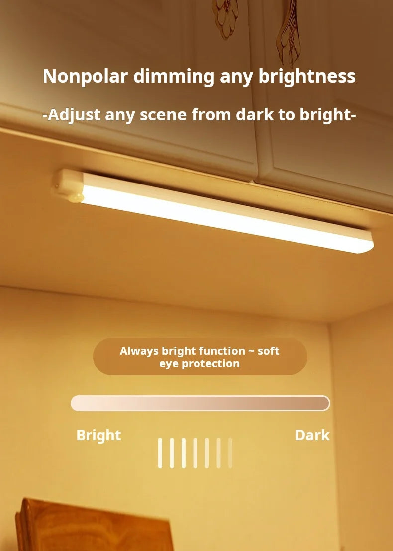 1pc Wireless Rechargeable LED Motion Sensor Cabinet Light