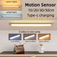 Motion Sensor Lamp Night Light Wireless LED USB Type C Rechargeable Lamp
