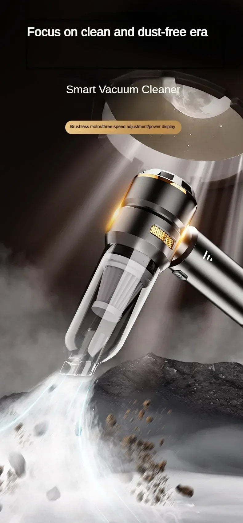 Car Vacuum Cleaner High Power Handheld Wireless Brushless Motor Cleaning Machine