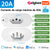 TNCE Tuya Brazil Plug 16/20A adapter, Smart outlet Voice control