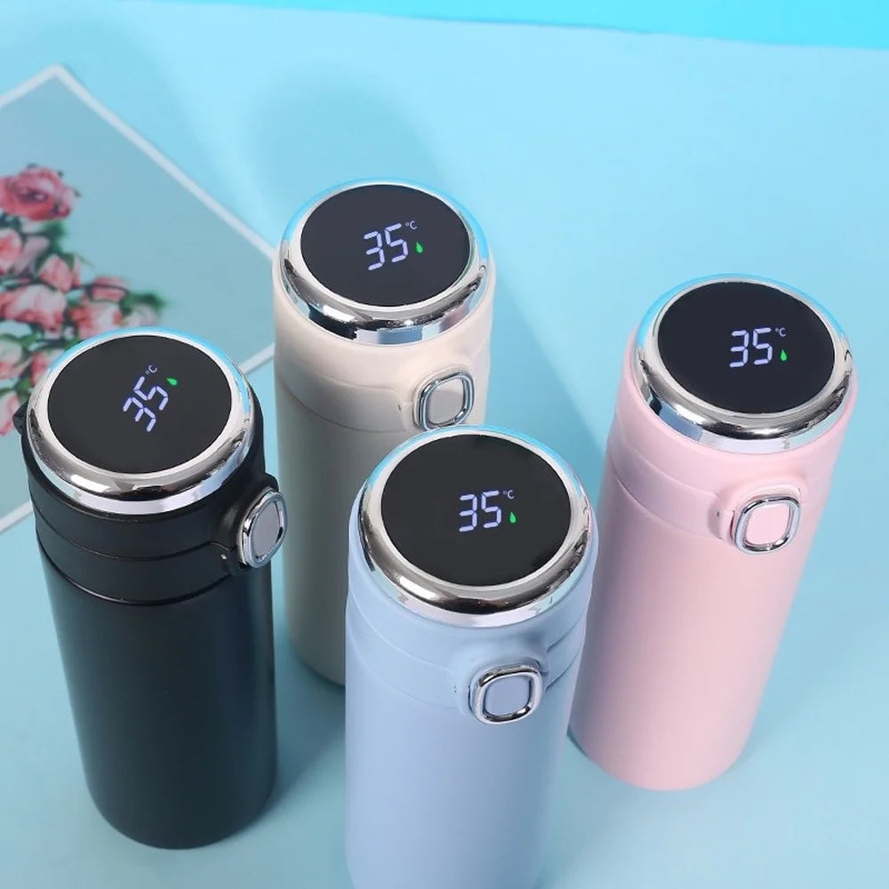 Smart Thermos Stainless Steel Water Bottle Led Digital Temperature Display