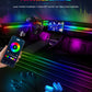 Full Color Streamer Car Ambient Lights RGB 64 Color Universal LED