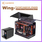 X-GAMERX Phantom Wings LCD Edition Black Seaview Room Case 360 Water-cooling Host