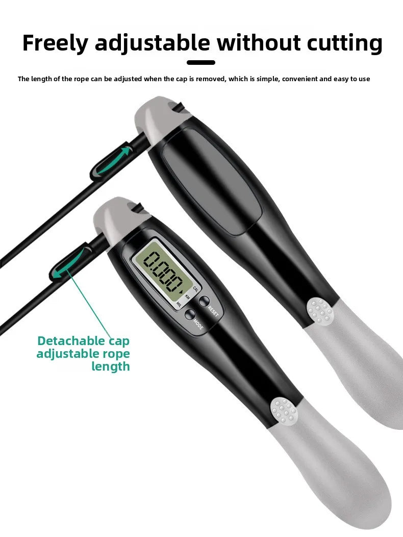 Electronic Counting Rope Skipping Speed Steel Wire Cordless Dual-use Smart Aerobic