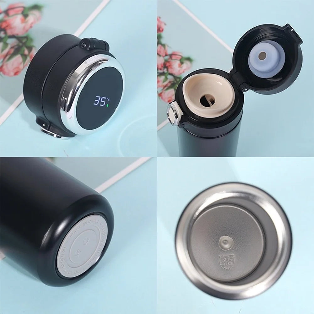 Smart Thermos Stainless Steel Water Bottle Led Digital Temperature Display