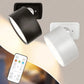LED Wall Mounted Lights with Remote Wireless Magnetic Wall Sconces 3 Color