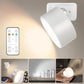 LED Wall Mounted Lights with Remote Wireless Magnetic Wall Sconces 3 Color