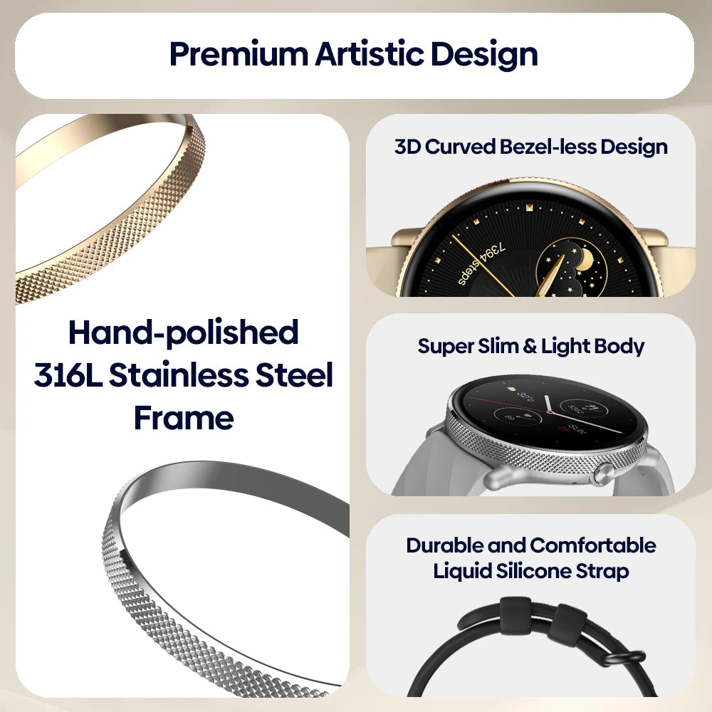 Zeblaze GTR 3 Pro AMOLED Display Make/Answer Phone Calls Smart Watch