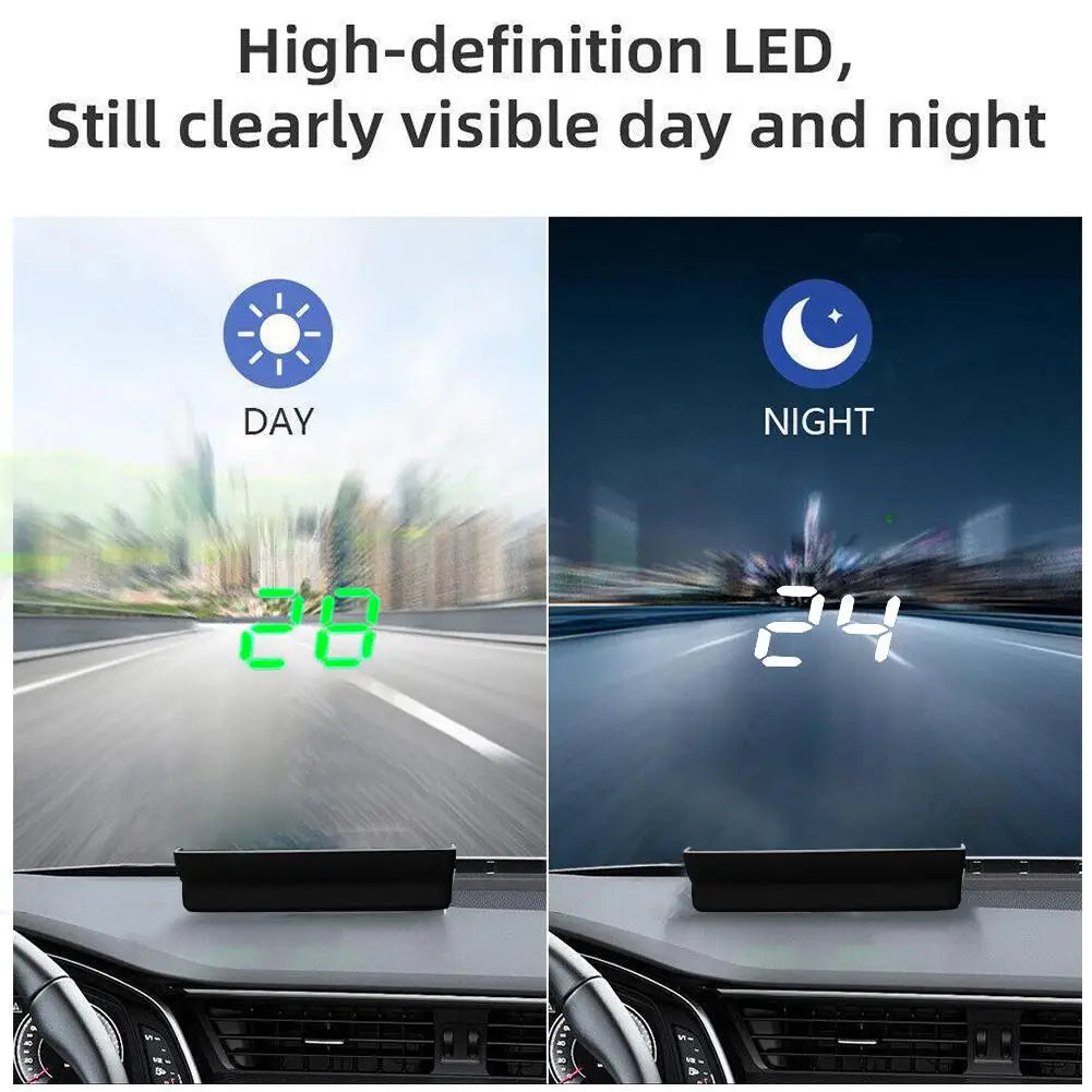 Auto Electronics Projector Display White Green Car Light Digital HUD