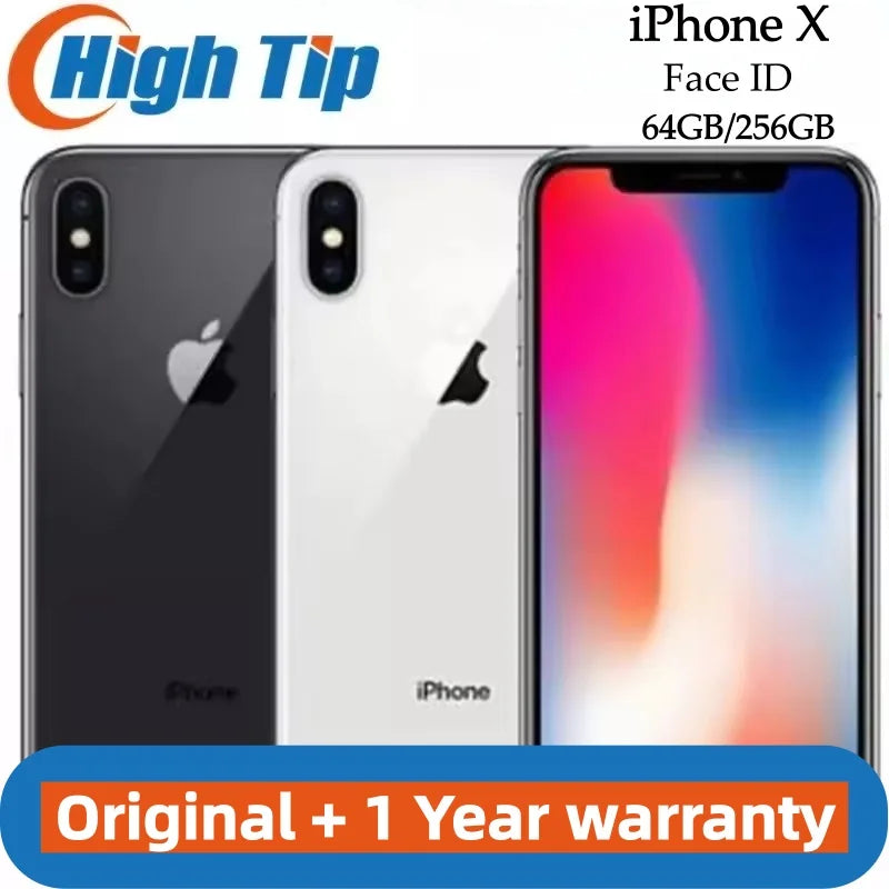 Original Unlocked Apple iPhone X and Dual Back Camera 4G LTE  iPhone
