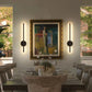 Magnetic Rechargeable 50 Wall Lamp Black Gold LED Lighting Wiring Free